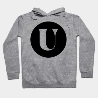 U (Letter Initial Monogram) Hoodie